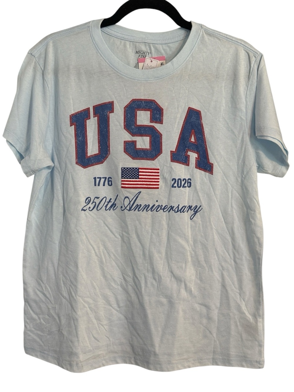 🖤 Mighty Fine USA 250th Anniversary Short Sleeve Graphic Tee NWT